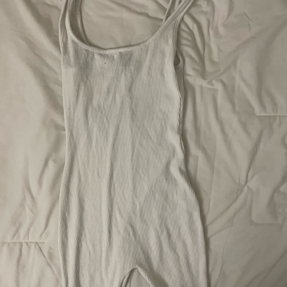 Naked wardrobe white jumpsuit